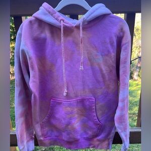 Ivory Ella Pink and Purple Tie-Dye Hoodie